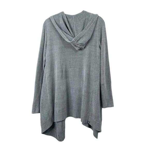 NEW Barefoot Dreams CozyChic Ultra Lite Hooded Seashore‎ Cardigan Sz S - Picture 7 of 8